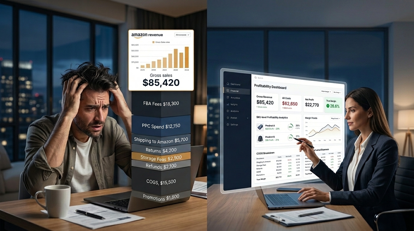 Amazon financial reporting and margin analysis